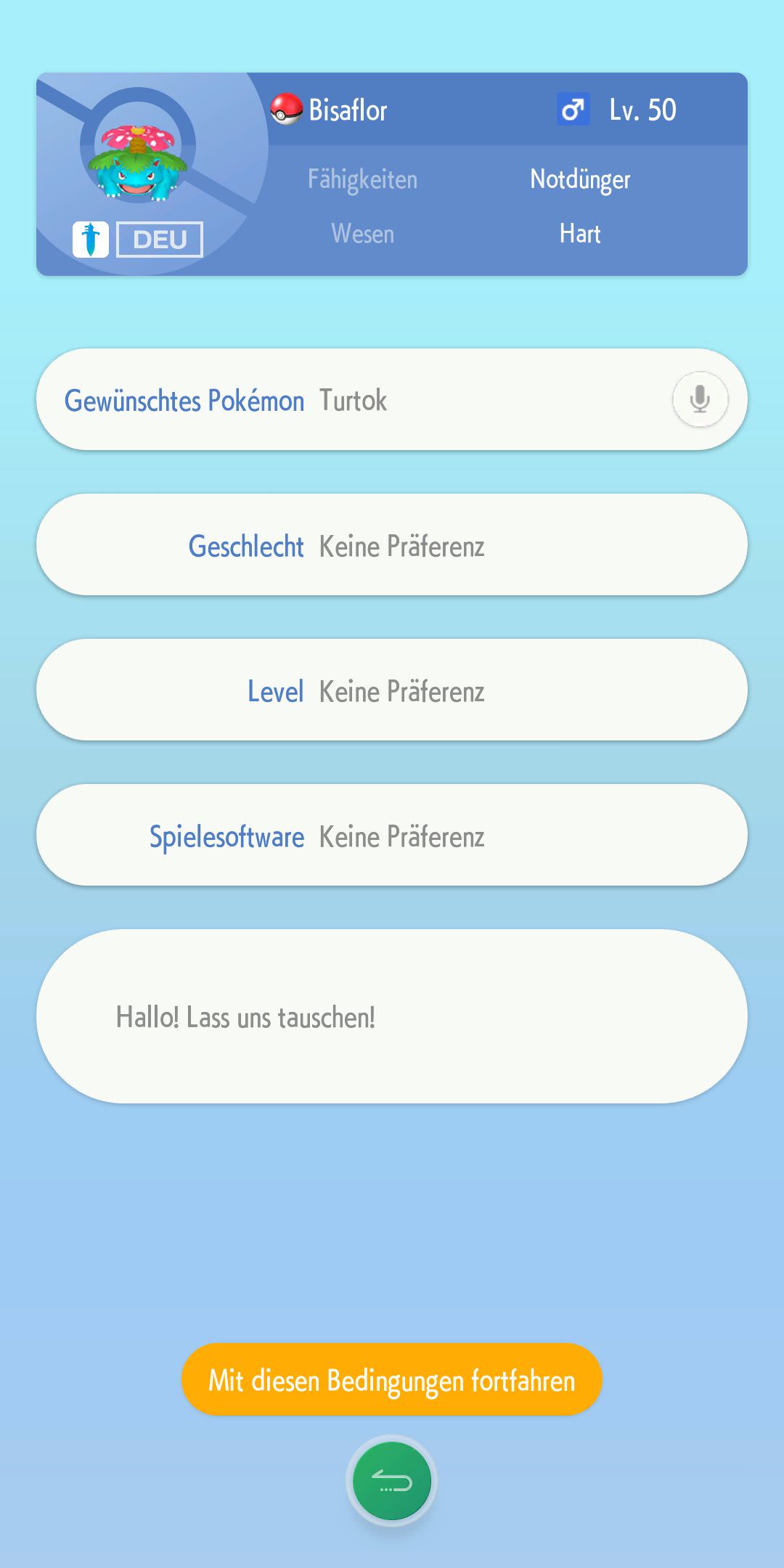Pokémon tauschen