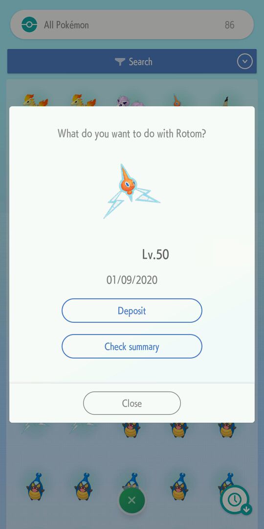 Depositable Pokémon - Pokémon HOME