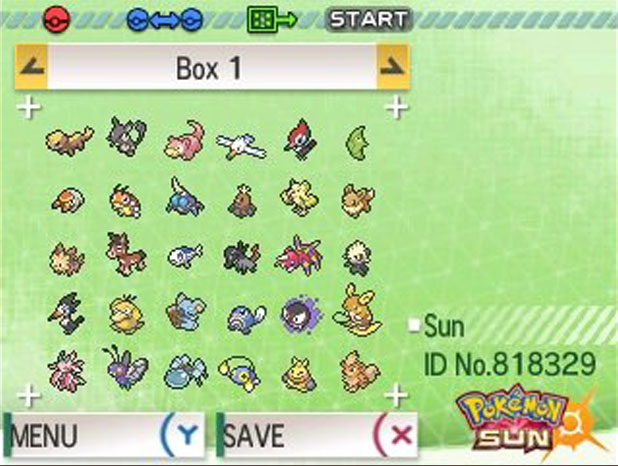 Pokemon Bank Transfer Screen